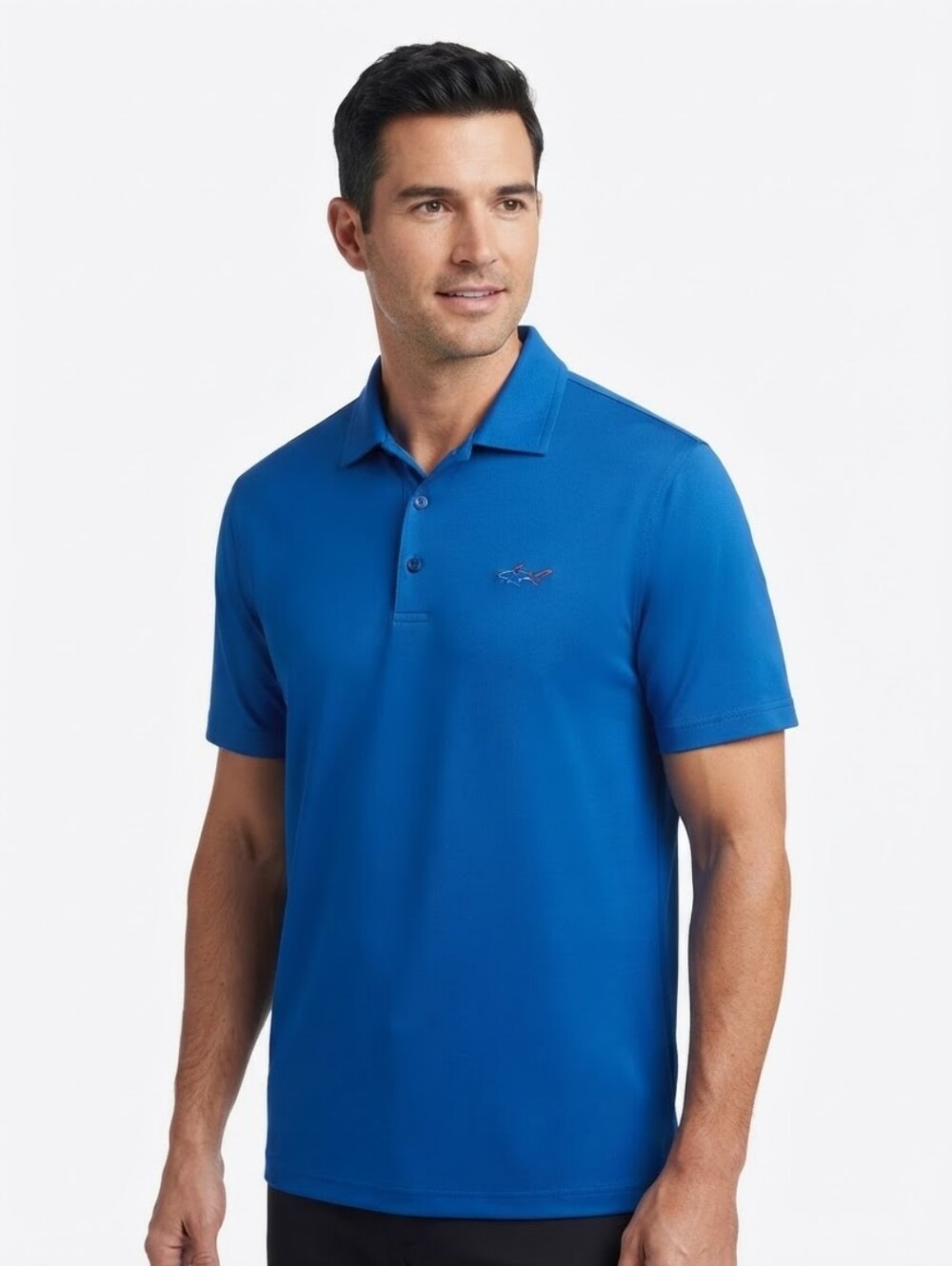 Greg Norman Men's Blue Performance Polo Size XXL